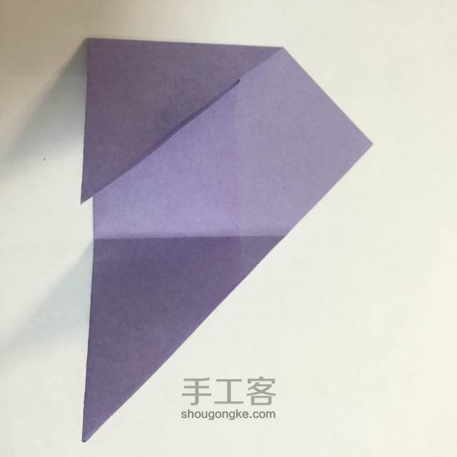 （信封系列四）一款简易信封的折法 第5步