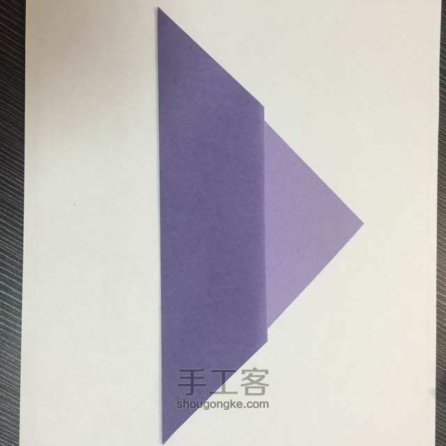（信封系列四）一款简易信封的折法 第4步