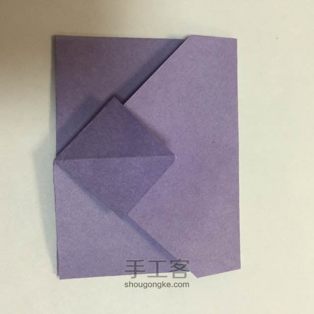 （信封系列四）一款简易信封的折法 第9步