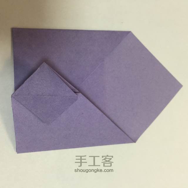 （信封系列四）一款简易信封的折法 第8步