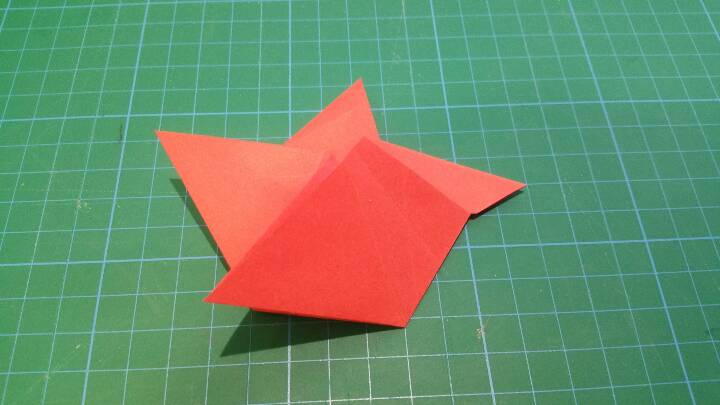 五角星折纸 第22步