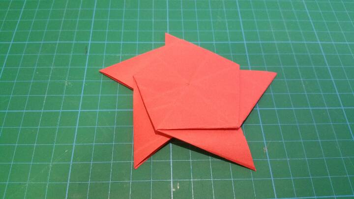 五角星折纸 第24步