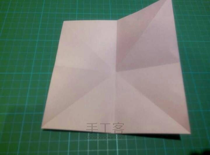 圣诞折纸之折纸贺卡 第2步