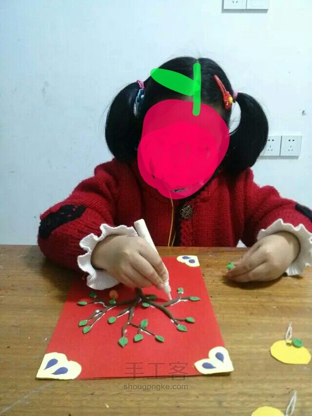 Diy大吉大利新年贺卡 第9步