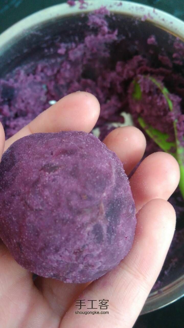 养生紫薯饼 第3步