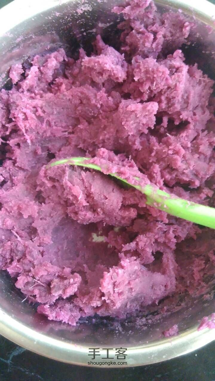 养生紫薯饼 第2步