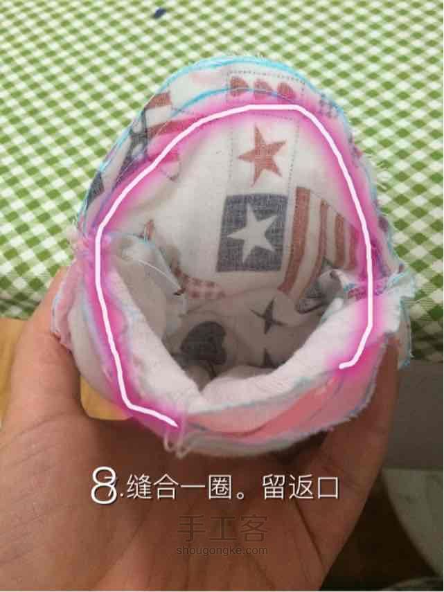 【喵姐小课堂】两片式口金包 第9步