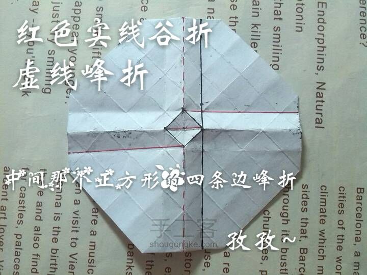 折纸川崎玫瑰 第8步