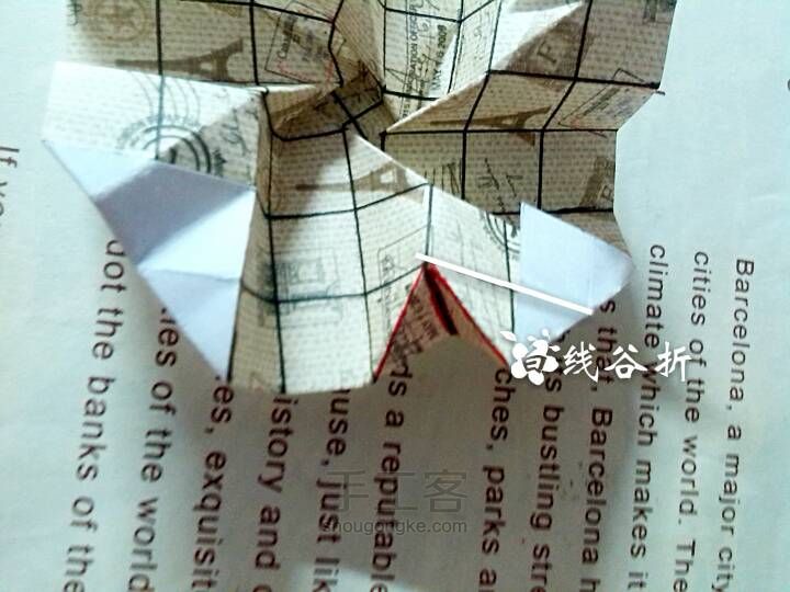折纸川崎玫瑰 第22步