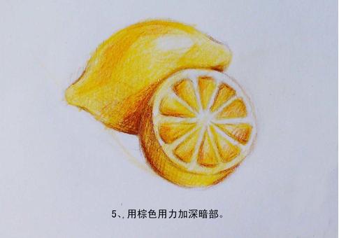 彩铅葡萄和柠檬 第12步