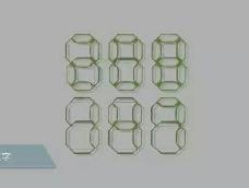 就是电子表的那种数字 就是电子表的那种数字