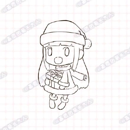 圣诞小女孩的画法. 第8步