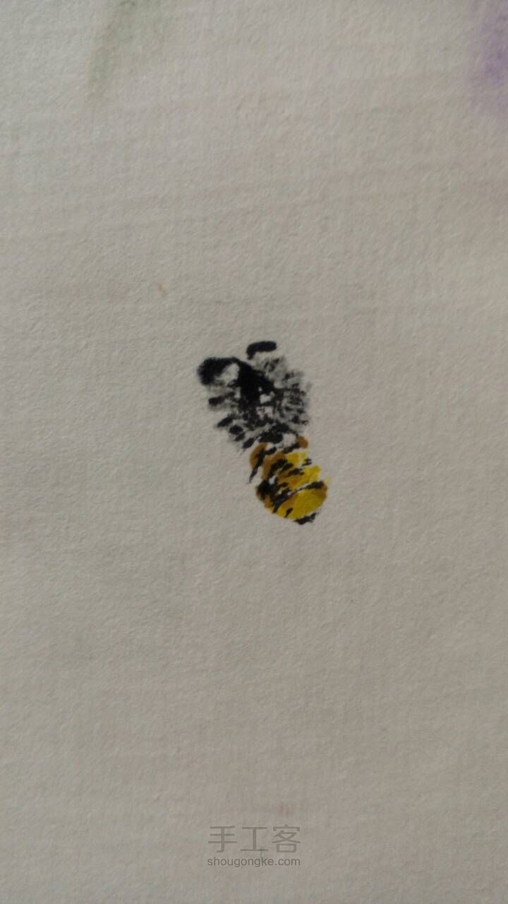 中国画蜜蜂的一种画法 第4步