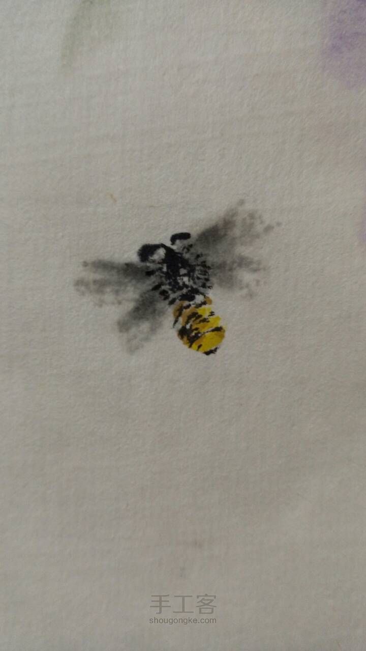 中国画蜜蜂的一种画法 第6步