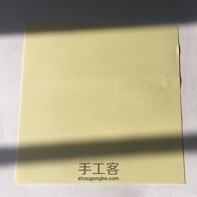 纸陀螺折法 第1步