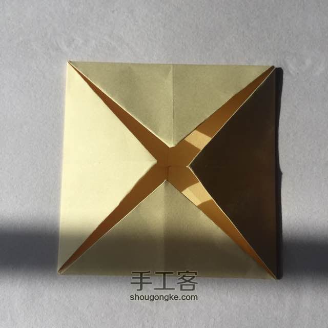 纸陀螺折法 第5步