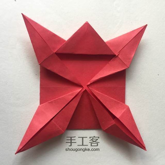 纸陀螺折法 第28步
