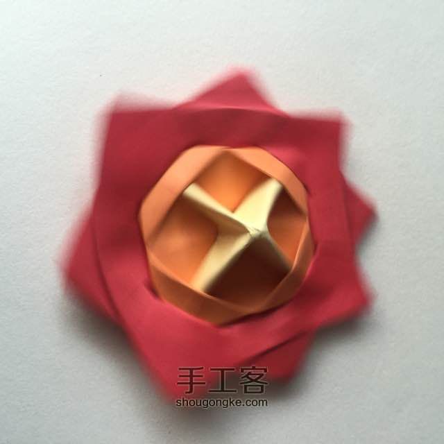 纸陀螺折法 第35步