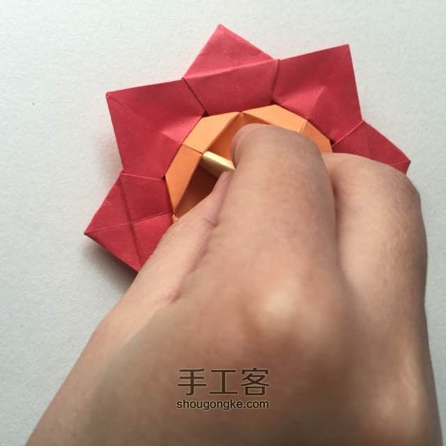 纸陀螺折法 第33步