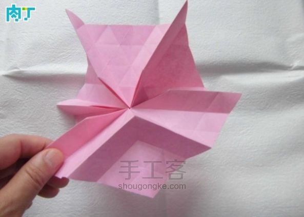 纸花朵装饰折纸草帽【转载】 第6步