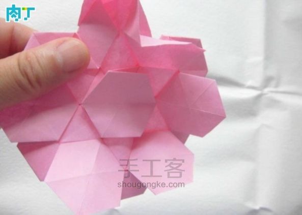 纸花朵装饰折纸草帽【转载】 第14步