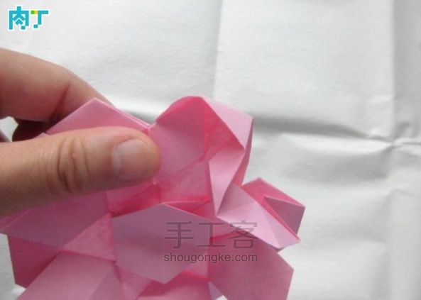 纸花朵装饰折纸草帽【转载】 第15步