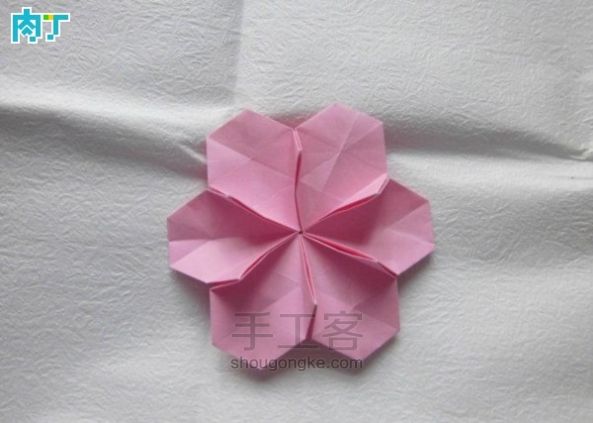 纸花朵装饰折纸草帽【转载】 第17步