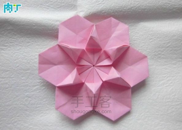 纸花朵装饰折纸草帽【转载】 第19步