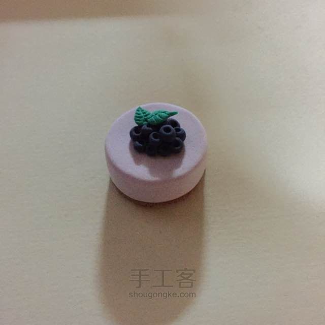 蛋糕粘土之蓝莓慕斯做法 第8步