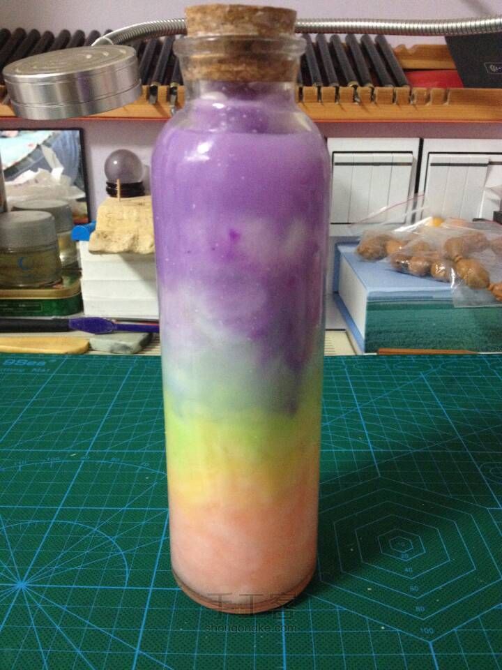 貌似不太成功的星云瓶 第7步