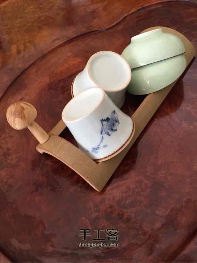 茶杯架（竹子） 第13步