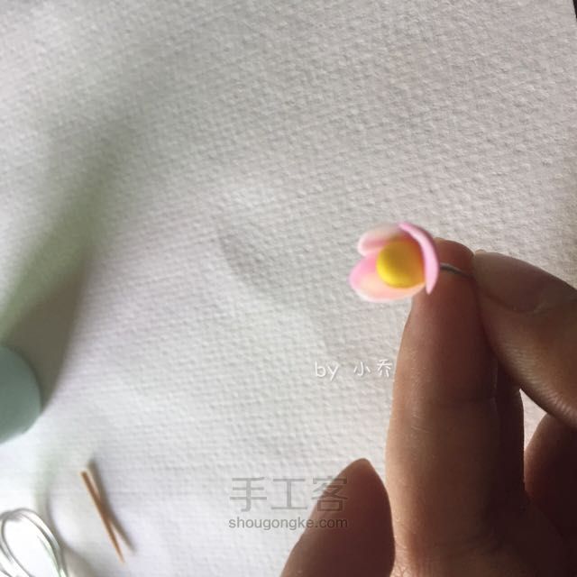 花花世界，粘土花做法 第6步