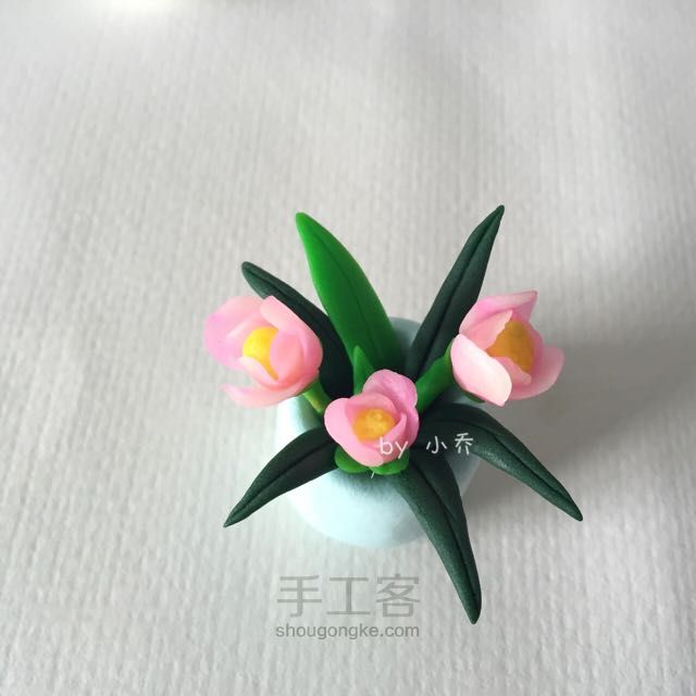 花花世界，粘土花做法 第7步