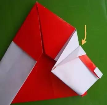 超简单的圣诞老人折纸 第15步