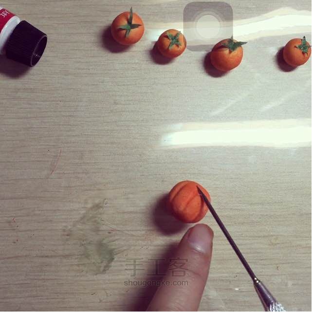 粘土橘子手工教程 第3步