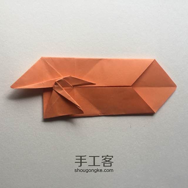 （信封系列七）千纸鹤信封折法 第20步