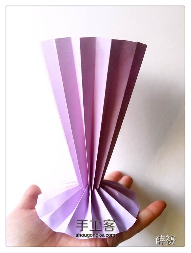 纸花瓶折法 第19步
