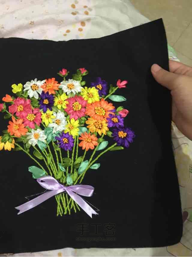 丝带绣……第一次绣品 第6步