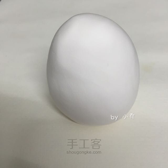 招财猫粘土教程 第2步
