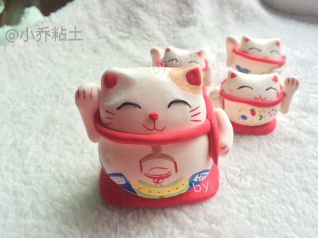 招财猫粘土教程 第1步