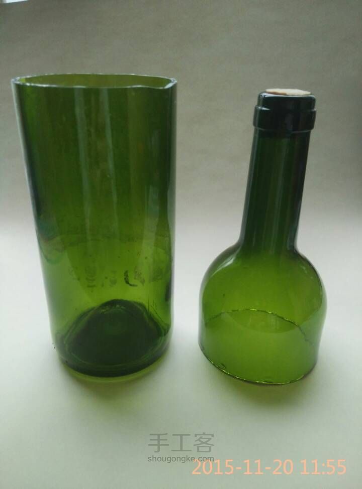 玻璃瓶变水杯和花器 第6步