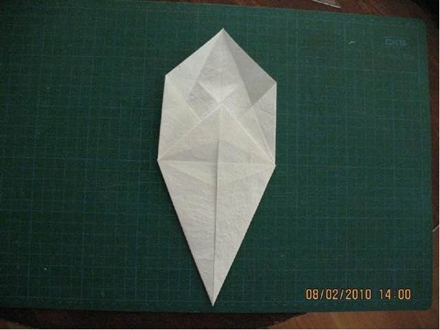 【转载】觅晨大大的狐仙折纸教程 第13步