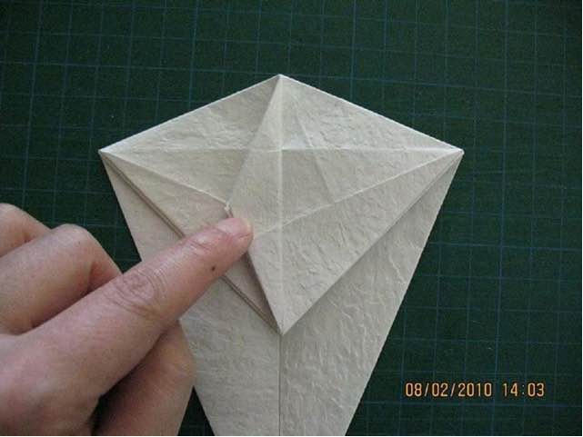 【转载】觅晨大大的狐仙折纸教程 第25步