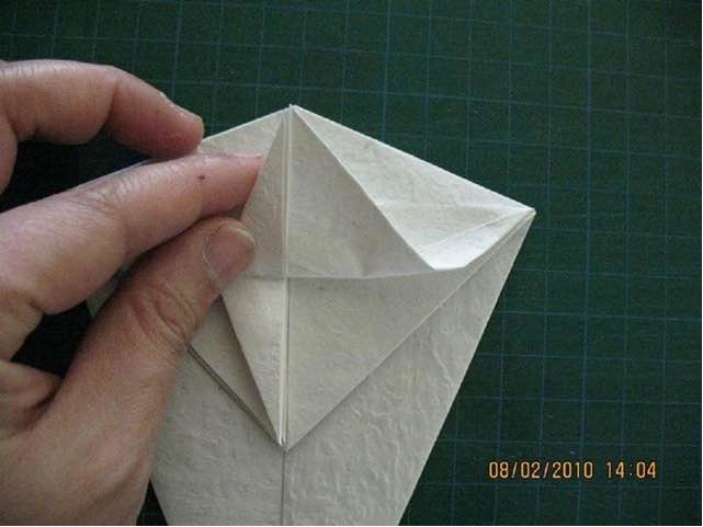 【转载】觅晨大大的狐仙折纸教程 第26步