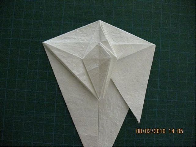 【转载】觅晨大大的狐仙折纸教程 第29步
