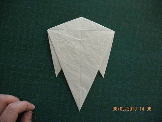 【转载】觅晨大大的狐仙折纸教程 第32步