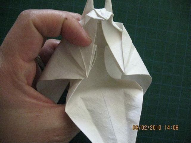 【转载】觅晨大大的狐仙折纸教程 第38步