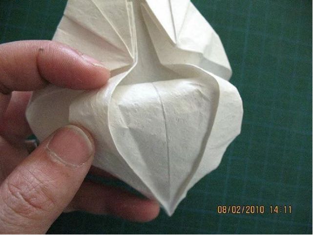 【转载】觅晨大大的狐仙折纸教程 第40步