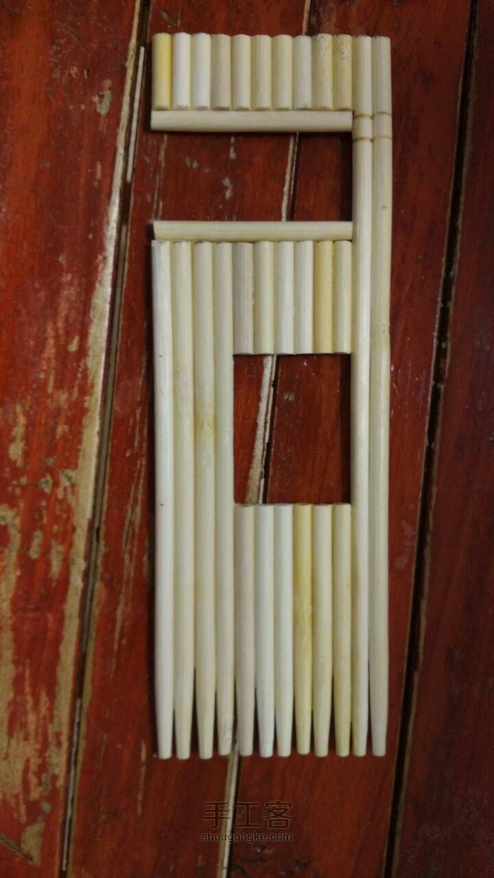 一次性筷子制作小别墅㈡ 第8步