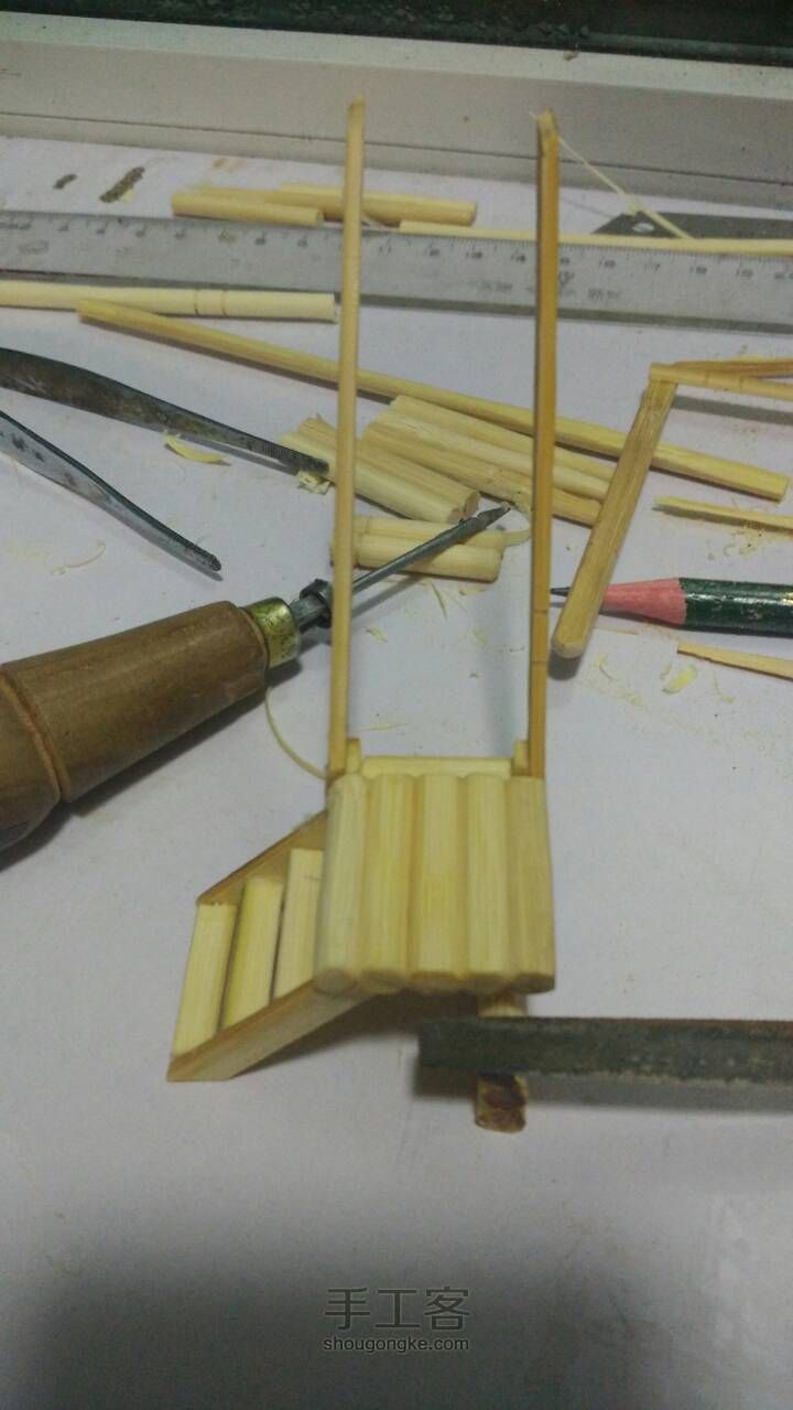 一次性筷子制作小别墅㈡ 第27步